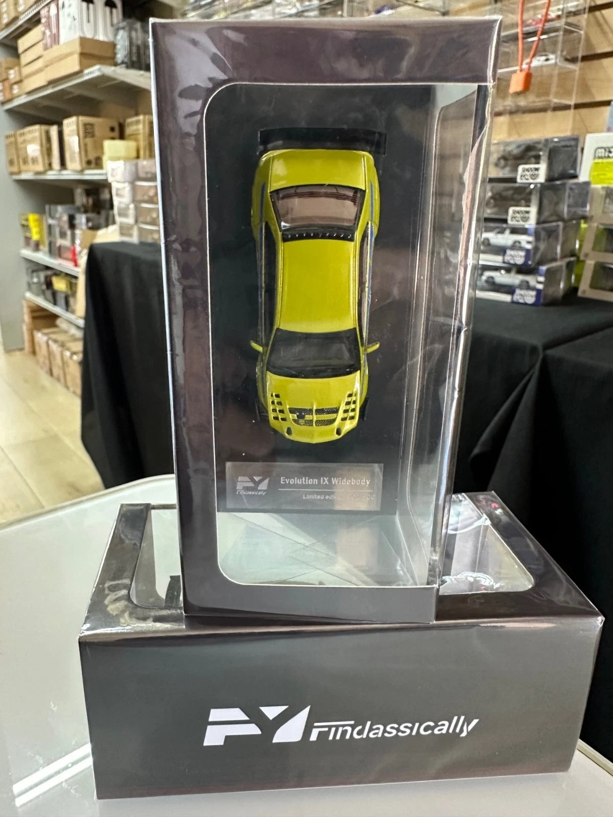 MITSUBISHI LANCER EVO 9 HOOD OPENS FAST & FURIOUS 1/64 CAR BY FINDCLASSICALLY FY
